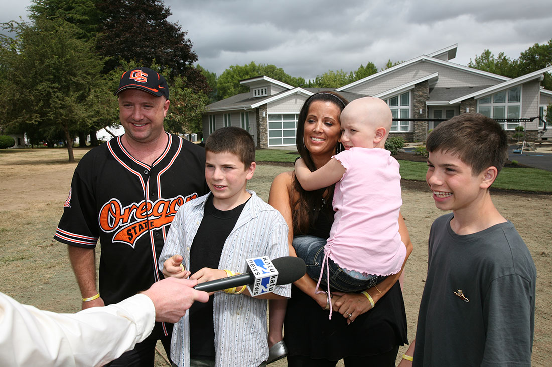Extreme Makeover: Home Edition - The Byers family being interviewed